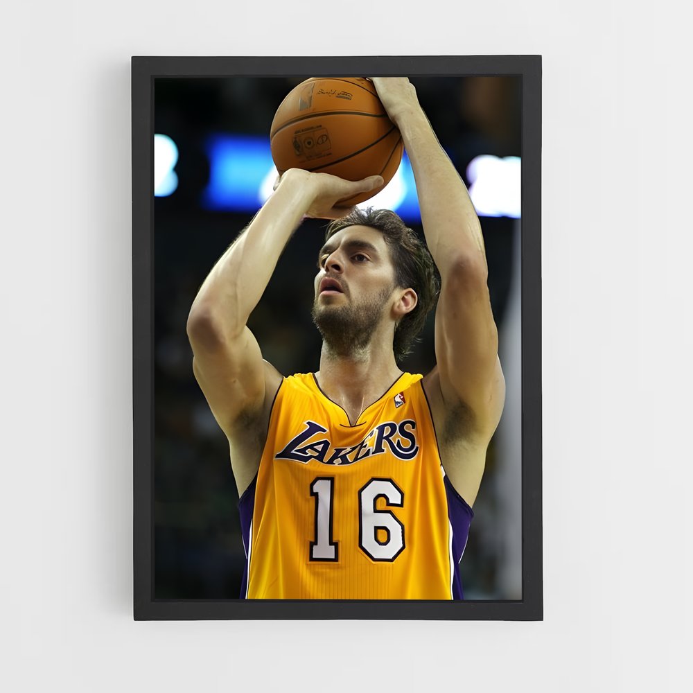 Poster Pau et Fierté – affiche Basketball (vue 2)